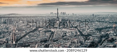 Similar – Foto Bild Eiffelturm in Paris bei goldenem Sonnenuntergang