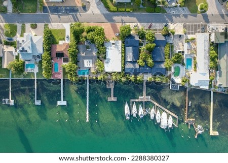 Aerial view over St Pete Beach FL Imagine de stoc © 