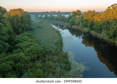 Aerial View Of The Oxbow Lake Of The Drava River, Croatia