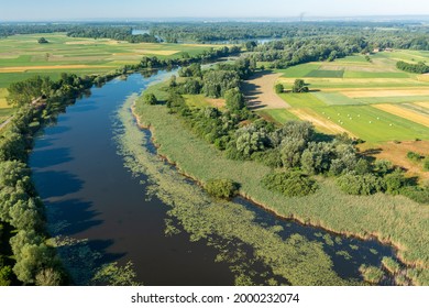 Aerial View Of The Oxbow Lake Of The Drava River, Croatia