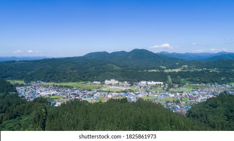 《Akita Prefecture》 Aerial View Of Oyu Onsen Town