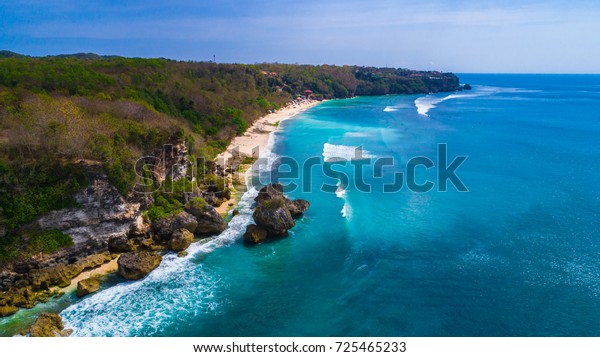 Aerial View Padang Padang Beach Bali Stock Photo Edit Now 725465233