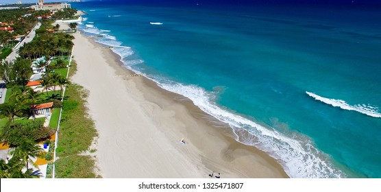 Aerial View Of Palm Beach - Florida.