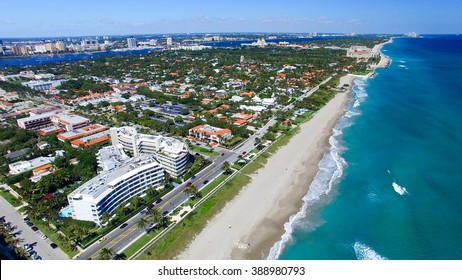 Aerial View Of Palm Beach - Florida.