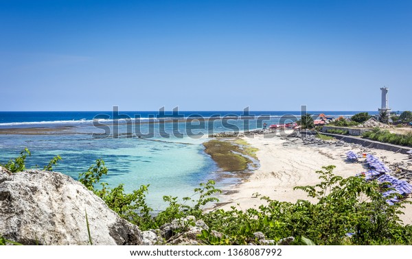 Aerial View Pantai Pandawa Beach On Stock Photo Edit Now