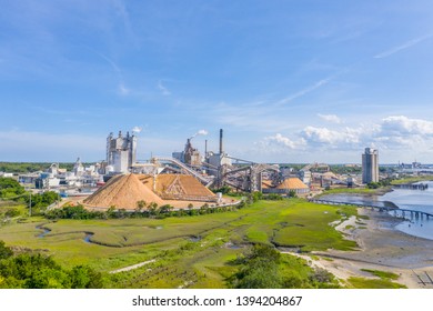 Aerial View Of A Paper Mill