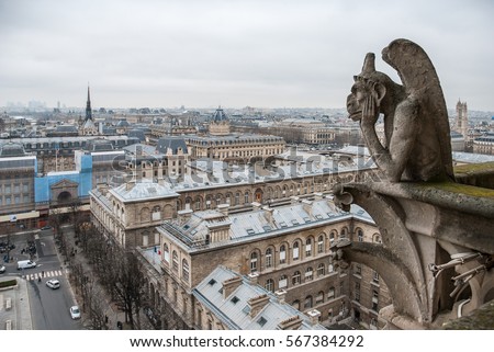 Similar – Gargoyle auf Notre Dame in Paris