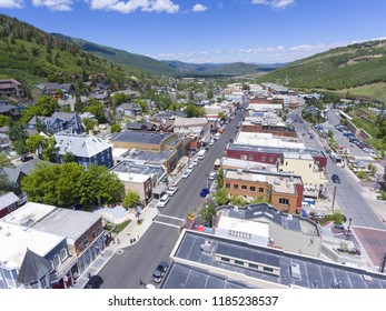 Aerial View Of Park City On Main Street In Park City, Utah UT, USA.