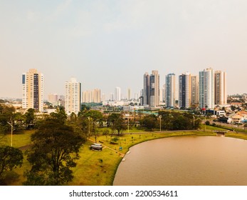 Aerial View Of The Parque Das Nações Indígenas, In Campo Grande, In The Capital Of Mato Grosso Do Sul