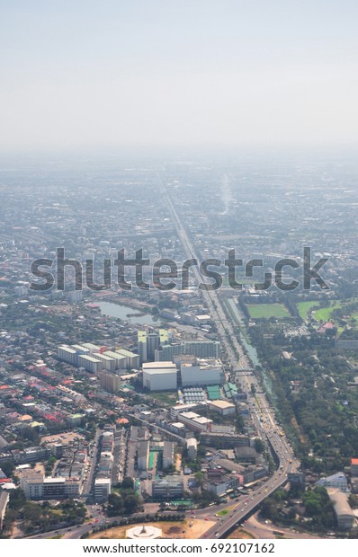 Aerial View Pathum Thani Province Near Stock Photo Edit Now