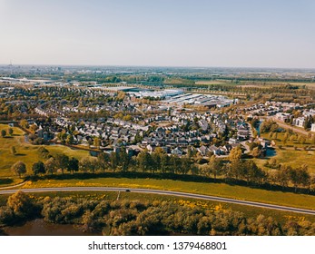 Aerial View Pathway Dike Netherlands Holland Stock Photo 1379468801 ...