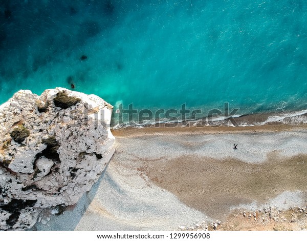 Aerial View Petra Tou Romiou Aka Stock Photo 1299956908 | Shutterstock