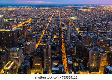 Aerial View Of Philadelphia With City Streets Converging Towards The Edge Of The Metropolitan Area