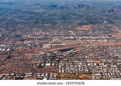 The Aerial View Of Phoenix Sky Harbor International Airport