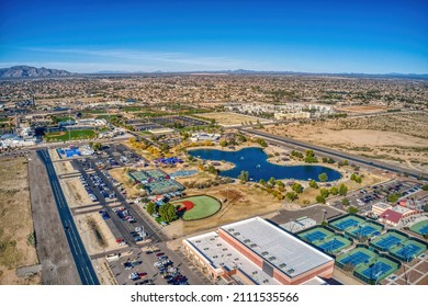 Aerial View Of The Phoenix Suburb Of Surprise, Arizona