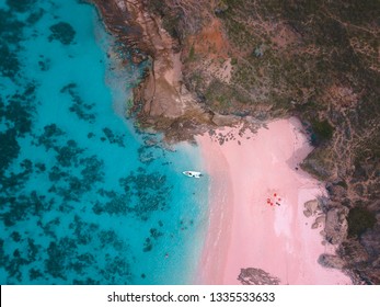 Aerial View Pink Beach, Komodo National Park