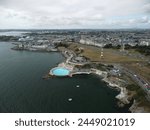 An aerial view of Plymouth in UK