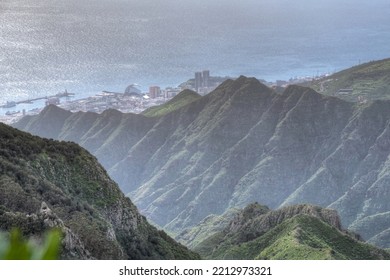 Aerial View Of Port Of Santa Cruz De Tenerife, Tenerife, Canary Islands, Spain.