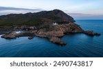 Aerial view of Portman, Region of Murcia, Spain