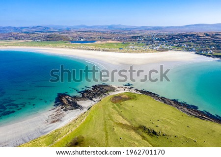 Aerial view of Portnoo in County Donegal, Ireland. Stok fotoğraf © 