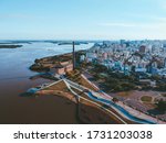 Aerial view of Porto Alegre, Brazil