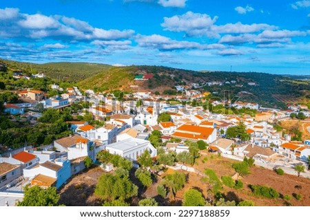 Aerial view of Portuguese village Alte.