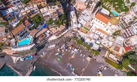aerial view of Positano photo 50 of 54, 360 degrees, beautiful Mediterranean village on Amalfi Coast (Costiera Amalfitana) in Campania, Italy 3d tour