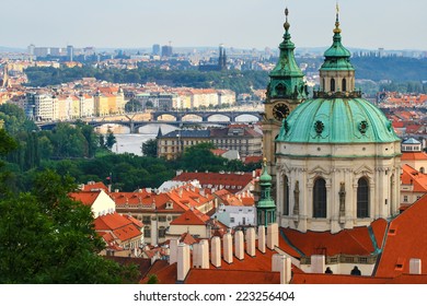 Aerial View Prague City Charles Bridge Stock Photo 223256404 | Shutterstock