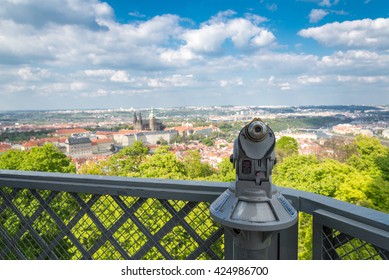 Aerial View Of Prague From Petrin Hill
