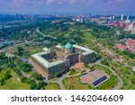 Aerial View Of Prime Minister Department Complex Putrajaya With Garden Concept