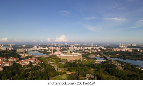 Aerial View Of Prime Minister Office On Putrajaya City