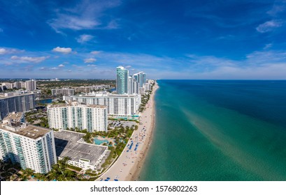 Aerial View Pristine Beach Miami Beach Stock Photo 1576802263 ...