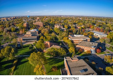 Aerial View Of A Private University In Sioux Falls, South Dakota