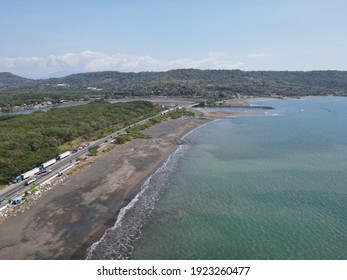 Aerial View Of Puerto Caldera In Costa Rica	