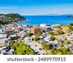 aerial view of Puerto Varas, Chile