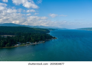 Aerial View Of The Puget Sound In Washington State, USA 