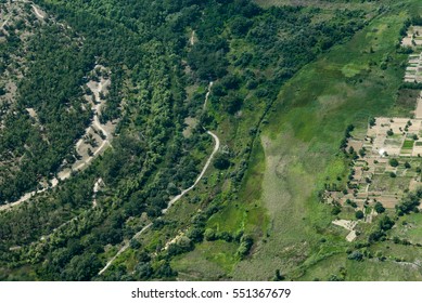 Aerial view of purlieus of Tbilisi, Georgia - Shutterstock ID 551367679