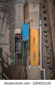 Aerial View Of Quarry Weigh Bridge In Rowley Regis Hills