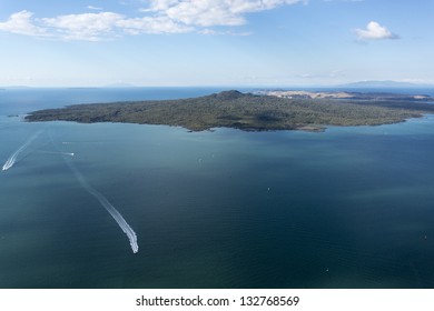 Aerial View Of Rangitoto Island