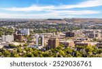 Aerial view of Rapid City, South Dakota. Rapid City is the county seat of Pennington County in South Dakota and the second most populous city in the state.