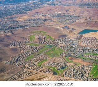 Aerial view of the Reno cityscape at Nevada