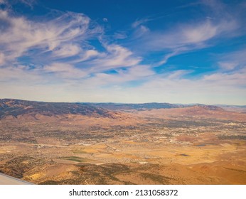 Aerial view of the Reno cityscape at Nevada