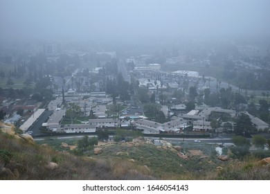 Aerial View Of Residential District Called Riverside County.