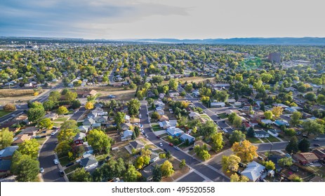 Aerial Photo Urban Sprawl Small Town Stock Photo (Edit Now) 1207155052