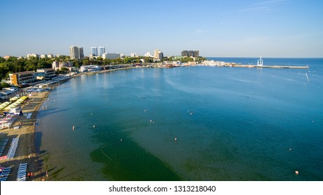 Aerial View To The Resort Anapa City. Russia