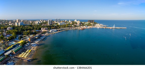 Aerial View To The Resort Anapa City. Russia