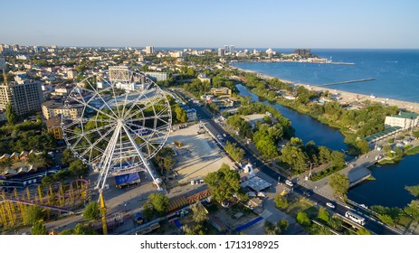 Aerial View To The Resort Anapa City. Russia