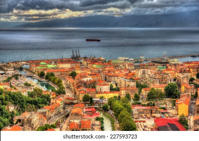 Aerial View Of Rijeka, Croatia