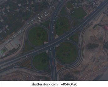 Aerial View Of Ring Road, Lahore