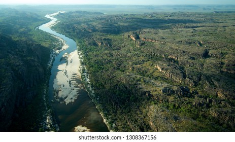 Aerial View Of A River In Kakadu National Park, Northern Territory Australia